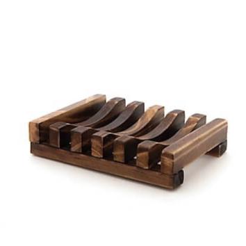 Dark Natural Wood Soap Dish