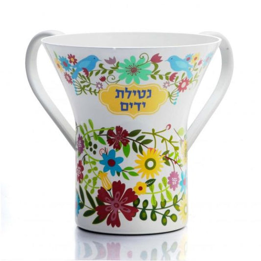 Elegant Washing Cup - Flowers