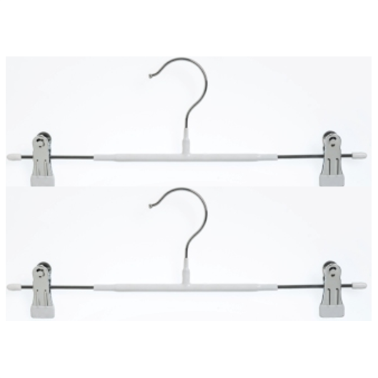 Skirt/Pants Hangers with Clips (10 Pack)